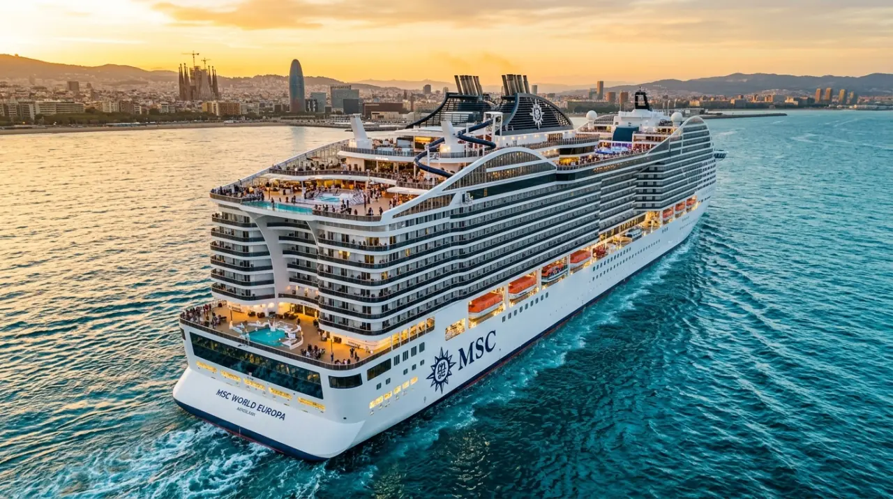 MSC World Europa Ship Background