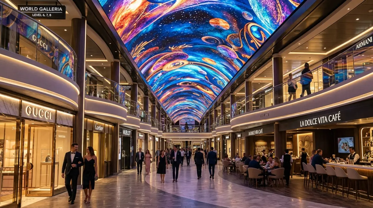 Indoor World Galleria LED Dome